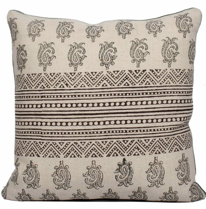 Jhalak Block Printed Cushion Cover