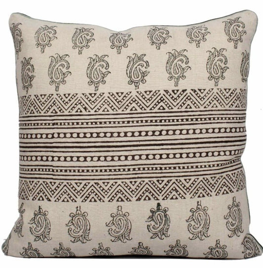 Jhalak Block Printed Cushion Cover